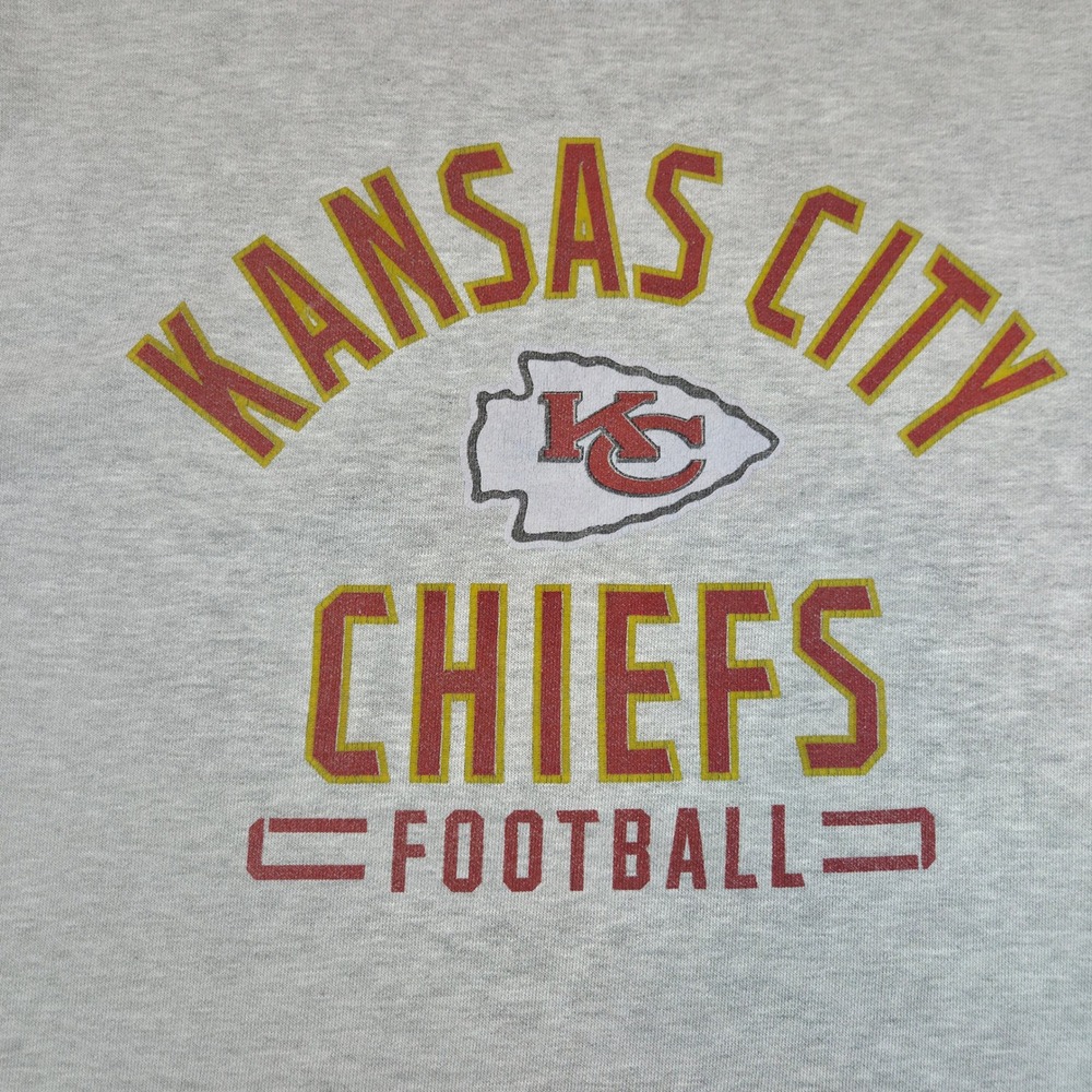 VTG 90s Majestic Kansas City Chiefs Crewneck Sweatshirt Gray L NFL Football